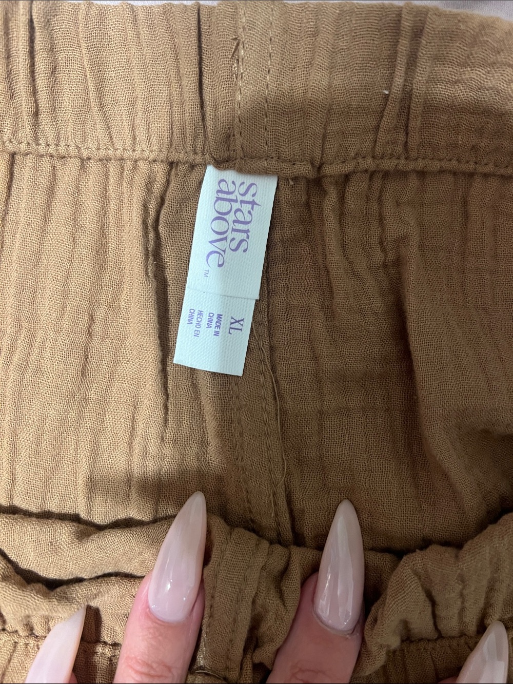stars above Mustard High-Waist Gauze Drawstring Shorts - Picture 2 of 2